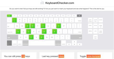 keyboard input checker
